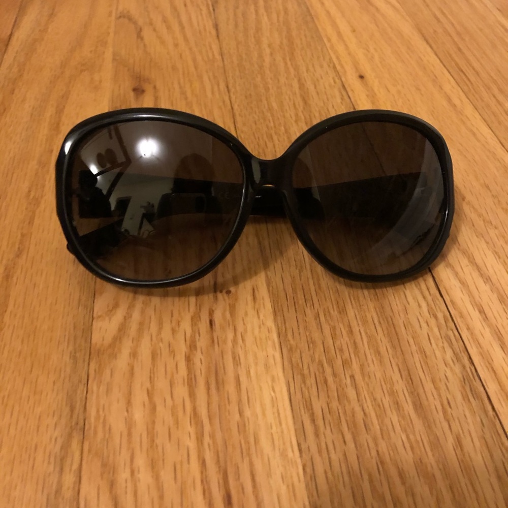 Ferragamo Black Oversized Sunglasses